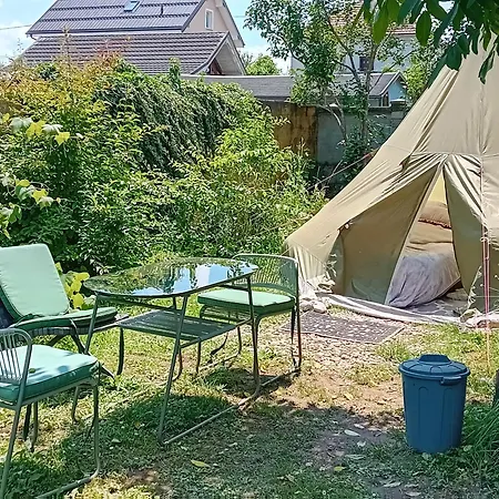 Camping Under The Walnut In Your Own Tent On A Shared Lot And Shared Bathroom Ljubljana